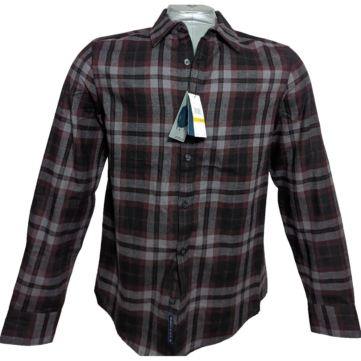 Camisas informales de poliéster para hombre Perry Ellis con botones