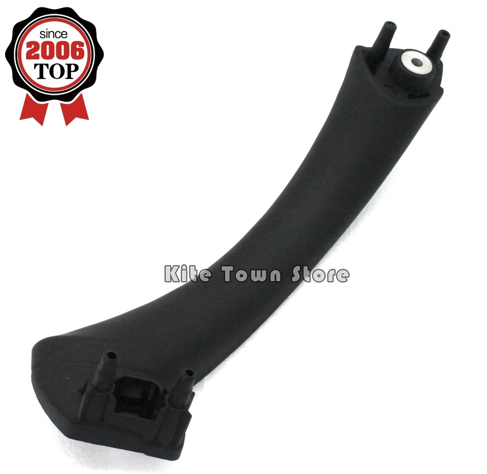 Cubierta de moldura de manija de panel de puerta interior derecha negra derecha para BMW E90 serie 3 S Foto 2 de 4