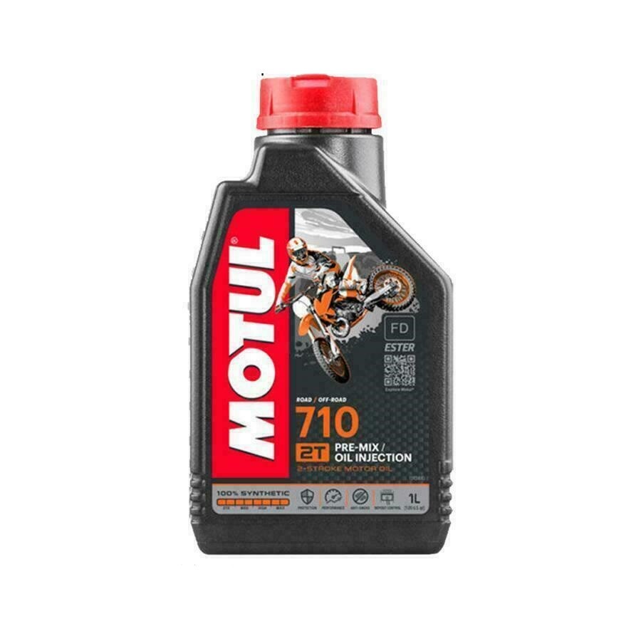 2 LITRI OLIO MISCELA 2T MOTUL 710 ROAD OFFROAD 100% SINTETICO MISCELATORE