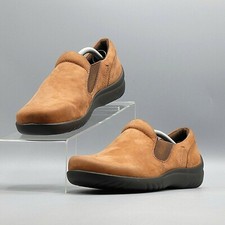 Klogs Women's Saddle Tan Suede Leather Slip Resistant Comfort Clogs Loafer /US 7