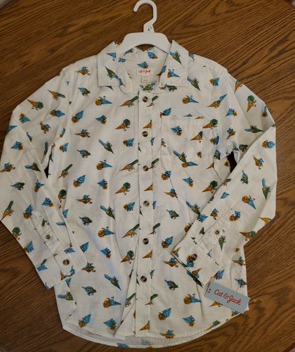 Long-sleeve Dinosaur Almond Cream 