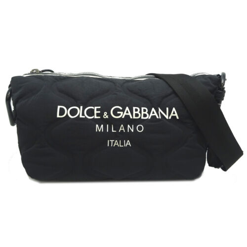 DOLCE&GABBANA shoulder bag nylon black ladies - Picture 1 of 10