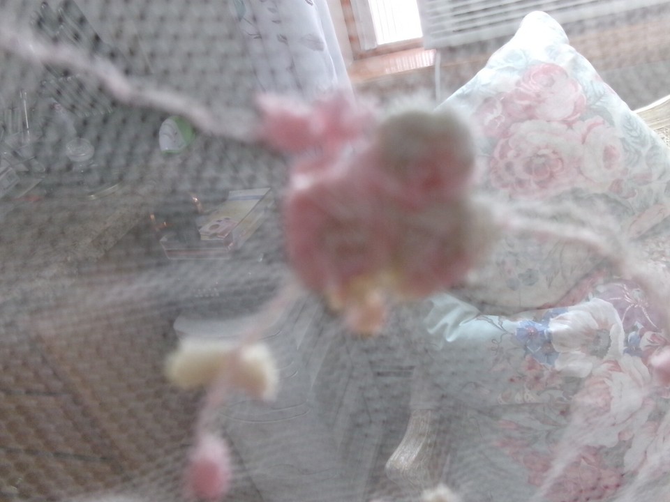 *Reduced* RARE 6 VINTAGE APRIL CORNELL EMBROIDERED NET LACE CURTAIN