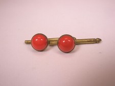 SINGLES 2 5/16" Red Domes Vintage Formal Tuxedo Prom Groom Shirt Stud i03