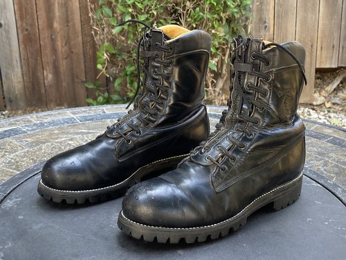 Chippewa Schwarz Leder Feuerwehr Stahlkappe Arbeitsstiefel 27422 Herren Größe 10 C