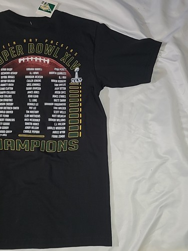 Reebok | NFL Super Bowl XLV Green Bay Packers | Long Sleeve Shirt | Mens Medium - Picture 14 of 24