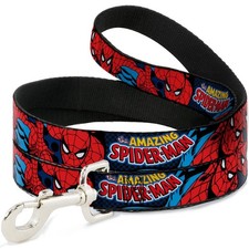 Dog Leash Amazing Spider Man 6 Feet Long 1.5 Inch Wide Pet Walking Accessory
