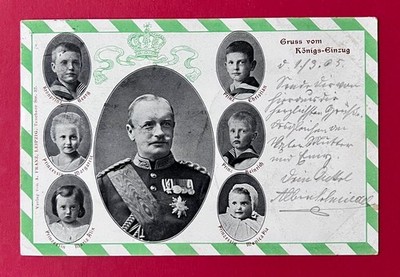 AK Adel & Monarchie SACHSEN 1905 König Friedrich August III. Kinder  ( 172952