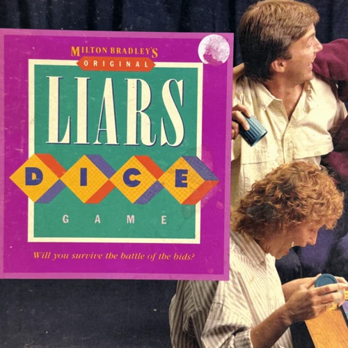 Original Liars Dice Milton Bradley Board Game 2-6 Players Ages 10+ Vintage 90s