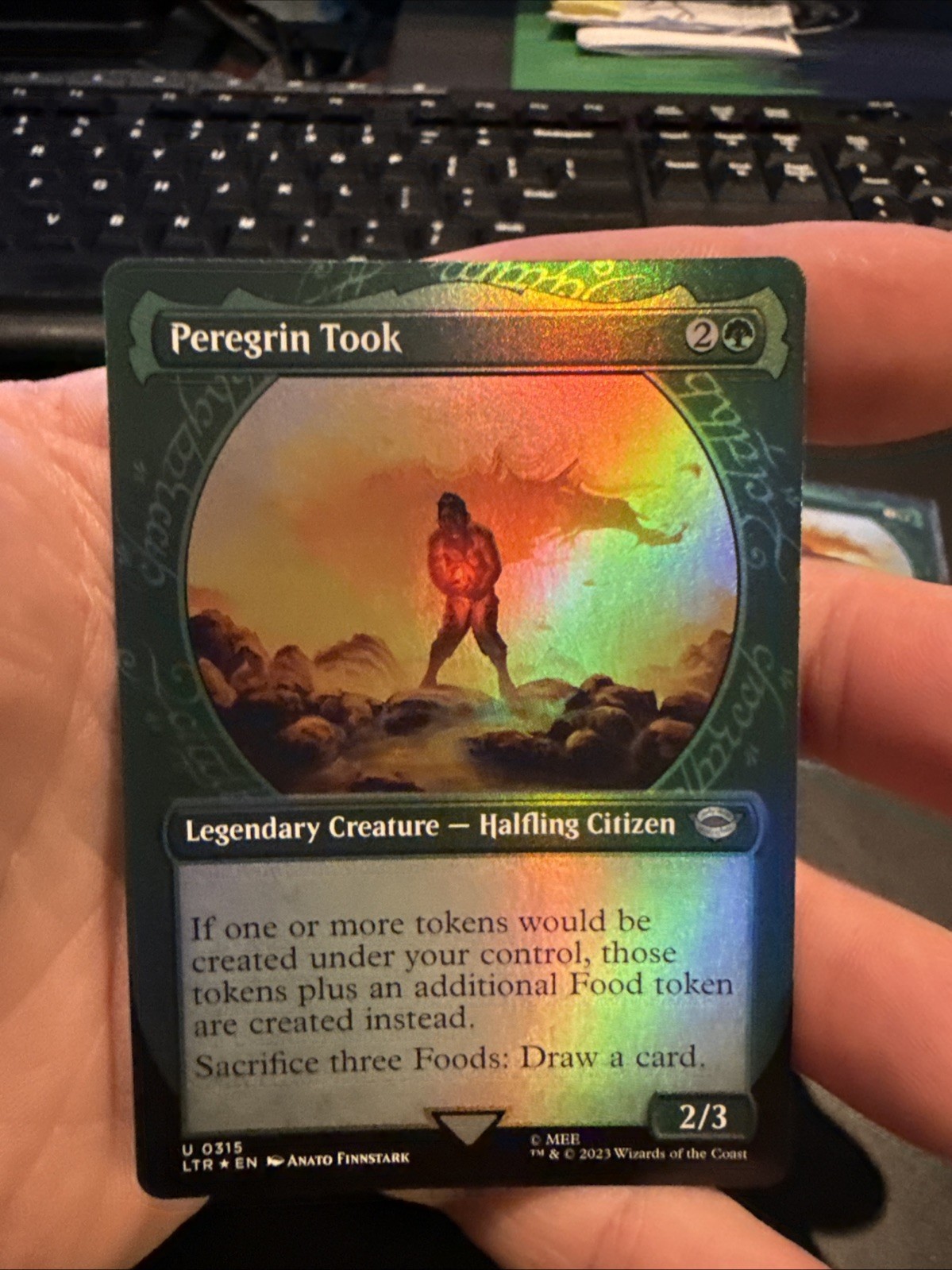 Peregrin Took 0315 Showcase Uncommon FOIL Lord of the Rings MTG NM