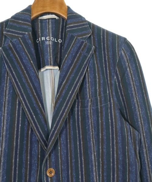 CIRCOLO 1901 Tailored Jackets NavyxBrownxWhite(St… - image 4