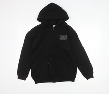 Just Hoods Unisex Kids Black XL Hoodie Jacket