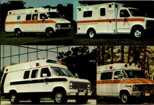 Vintage National Ambulance Builders Emergency Vehicle Postcard