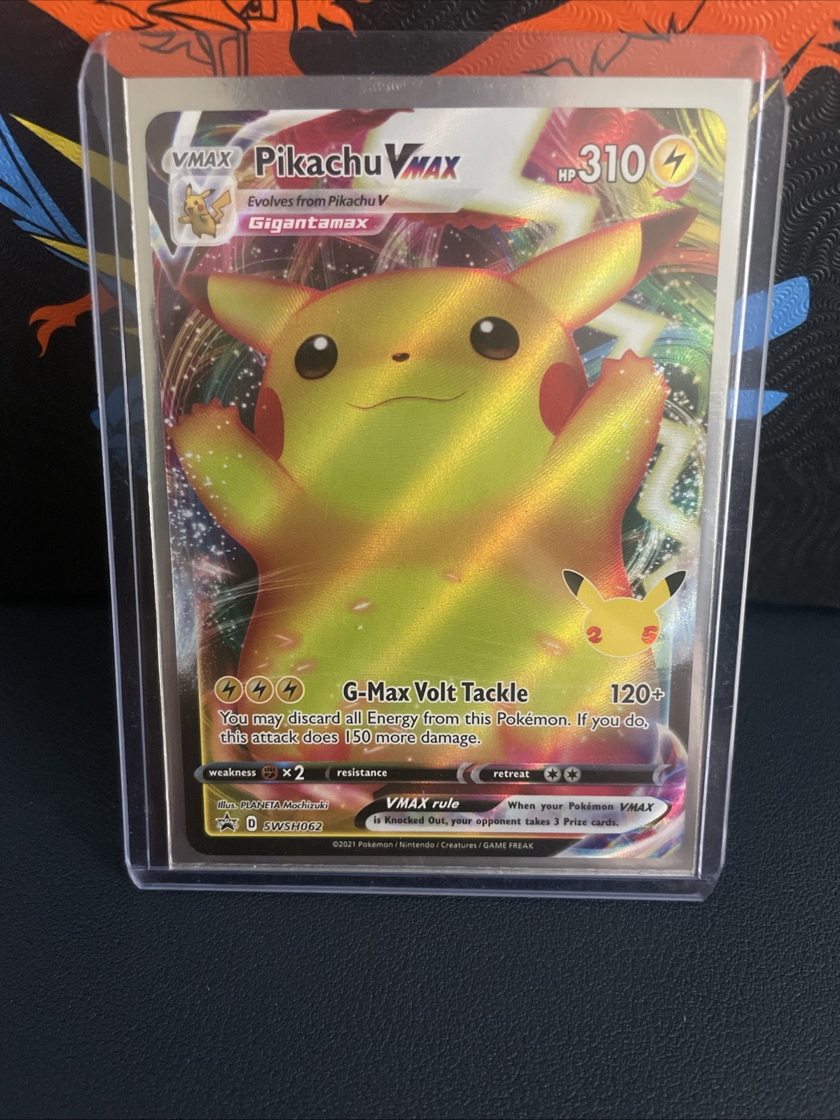Pikachu VMAX SWSH062 BLACK STAR Promo Celebrations 25th Ann. Pokemon MINT