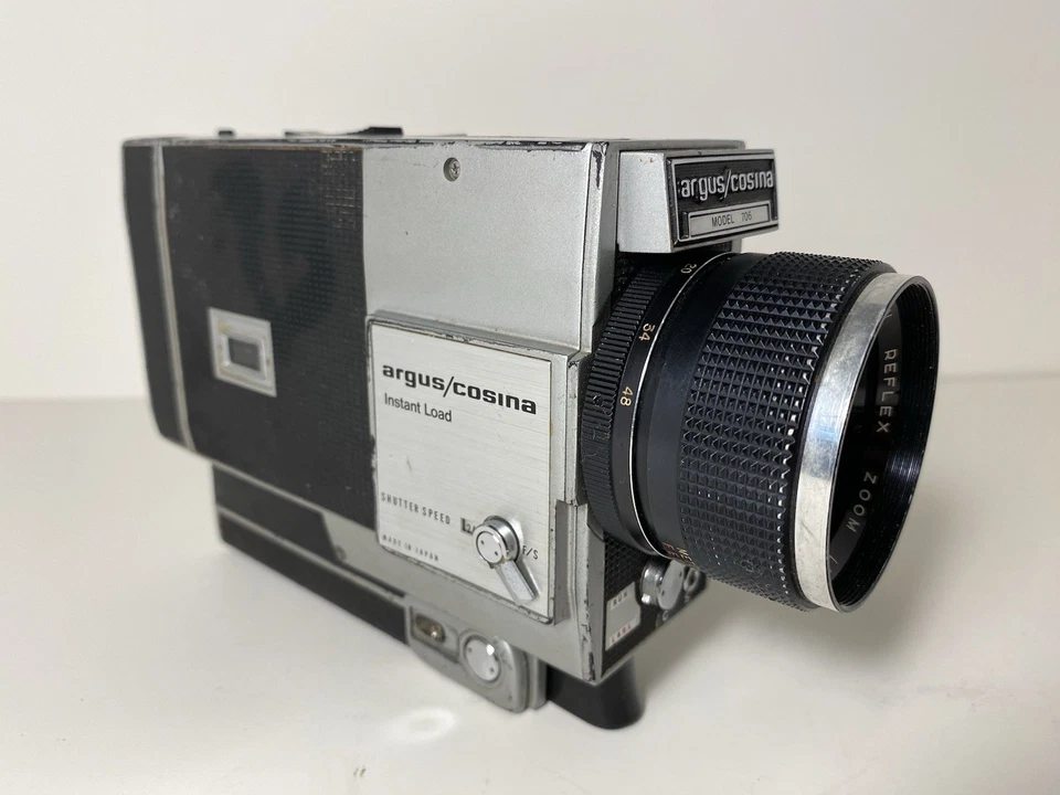Винтажная камера Argus Cosina 706 Super 8 мм с зеркальным зум-объективом Cosinon непроверенная - Изображение 4 из 4