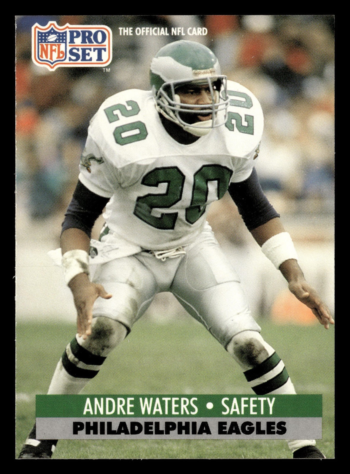 Andre Waters 1991 Pro Set #260 Philadelphia Eagles FOOTBALL *222