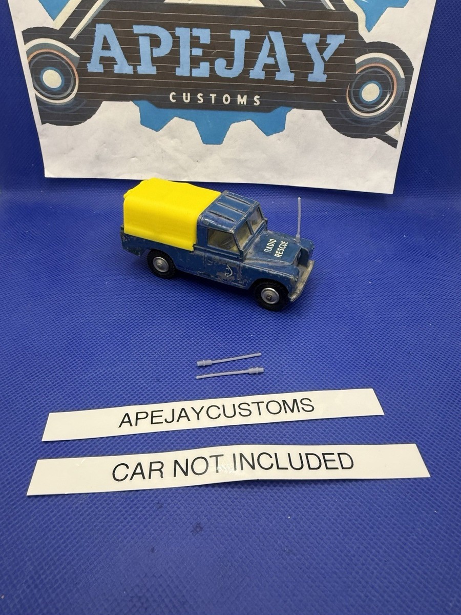2 new antennae's for Vintage Corgi Toys Land Rover Pickup 109 WB