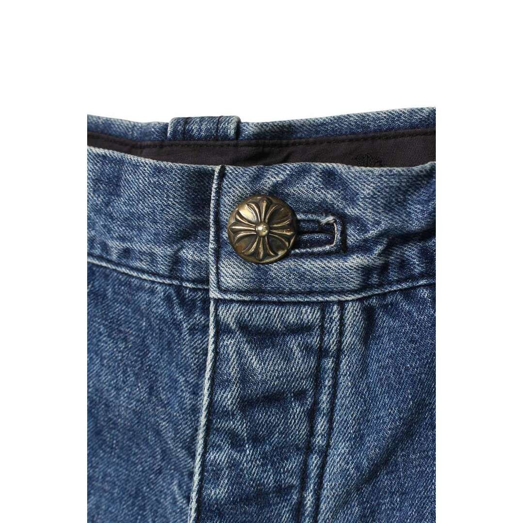 Chrome Hearts DENIM CARPENTER SHORTS Half Pants Men's 30 Inch Used 6a789dd176430 thumbnail 4