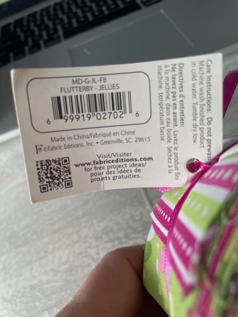 NWT Fabric Palette Jelly Roll Flutterby Lime Green Pink 20pc 2.5"x42" - Image 3 of 4