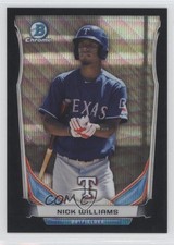 2014 Bowman Draft Top Prospects Chrome Black Wave Refractor Nick Williams 1j6