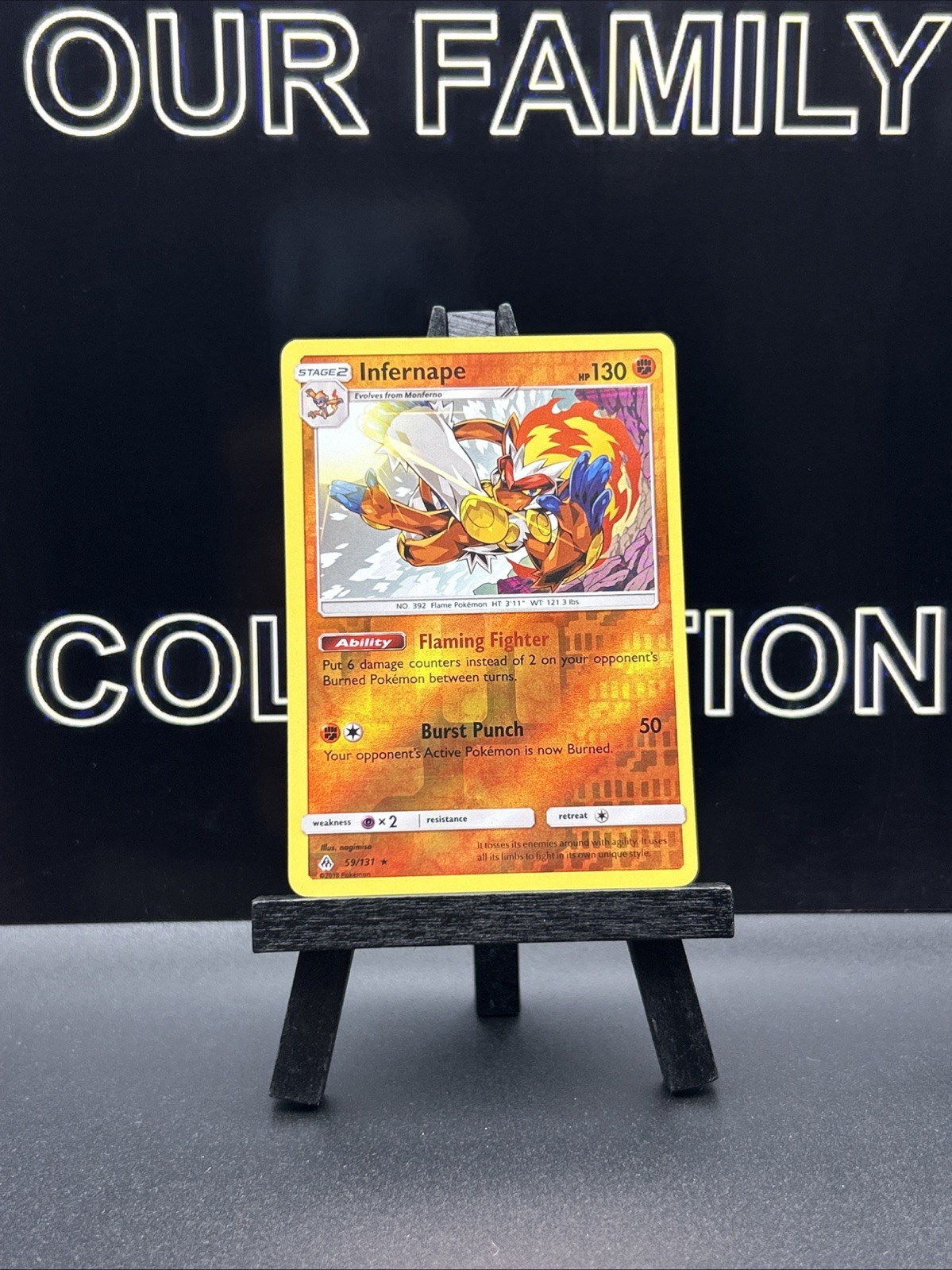 Infernape 59/131 Forbidden Light Reverse Holo Pokemon Card