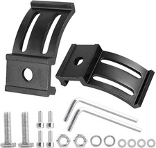 LED Light Bar Mounting Brackets 2PCS, Adjustable Bottom Mount Universe, Black