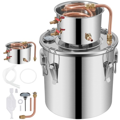 #ad 3 5 8 13.2 Gal Moonshine Still Water Wine Alcohol Distiller Brewing Kit $57.39