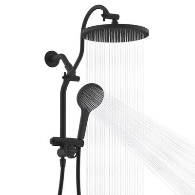 Hibbent Upgraded Cupc Certified Self-Cleaning Shower Head Combo High Pressure