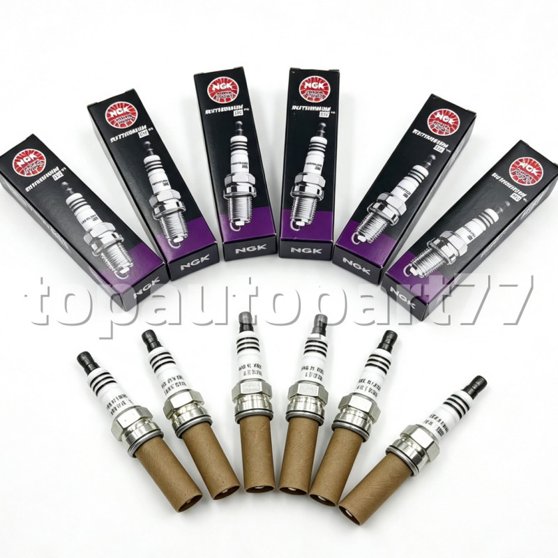 6PCS New NGK LKR7BHX Ruthenium HX Spark Plugs Genuine Auto Engine Plugs