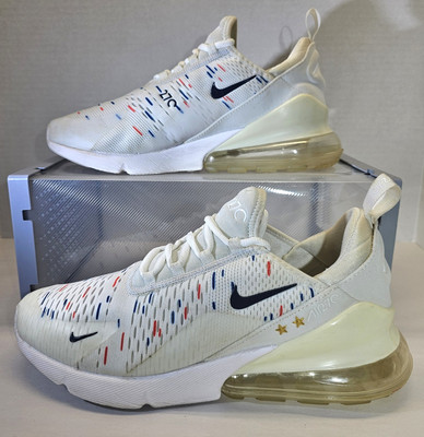 Nike Men's White/Red/Blue Air Max 270 France World Cup Special