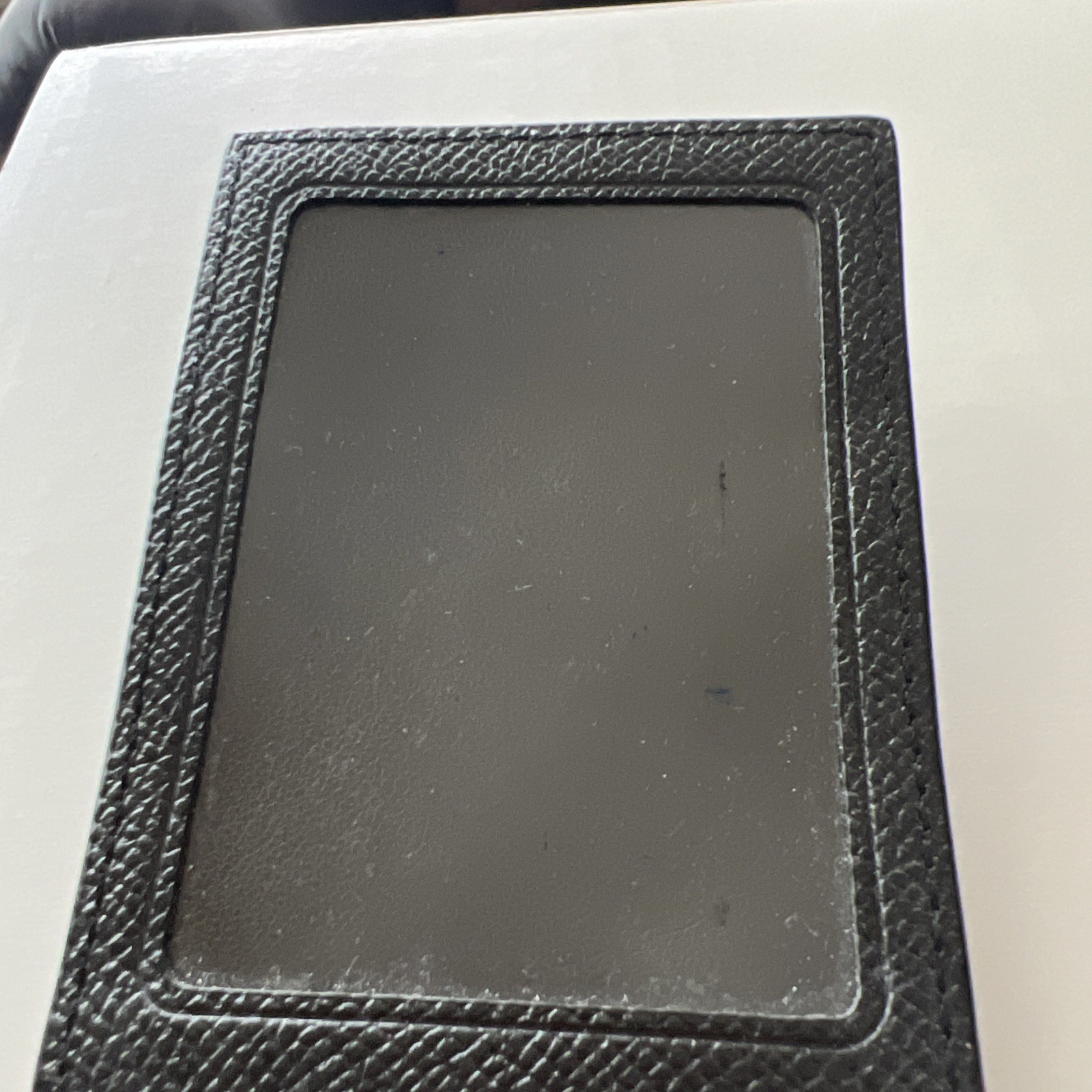 AUTHENTIC COACH MENS BLACK WALLET INSERT  NEW UNUSED PEBBLE FINISH