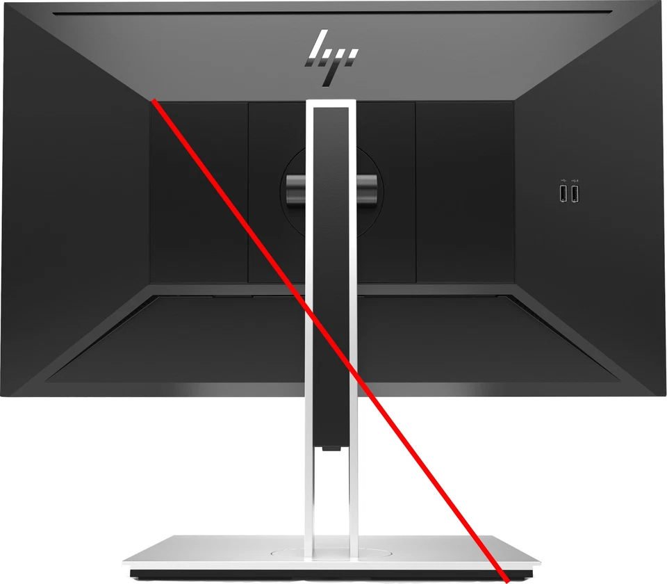HP E24u G4 23,8-Zoll Monitor IPS FHD 1920x1080 DP HDMI USB-C USB 5ms schwarz Gut - Bild 2 von 2