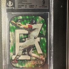 2000 EX - E-Xceptional Mark McGwire #4 XC Green /999 Great 3D Effects Must See