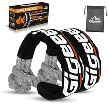 Soft Shackles Tow Recovery - 1/2 Inch X 22 Inch (56,000lbs) Soft Shackle Grey