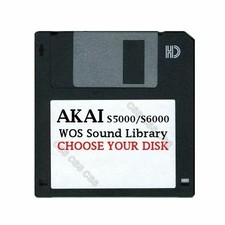 Akai S5000 / S6000 Floppy Disk WOS Sound Library Choose Your Disk