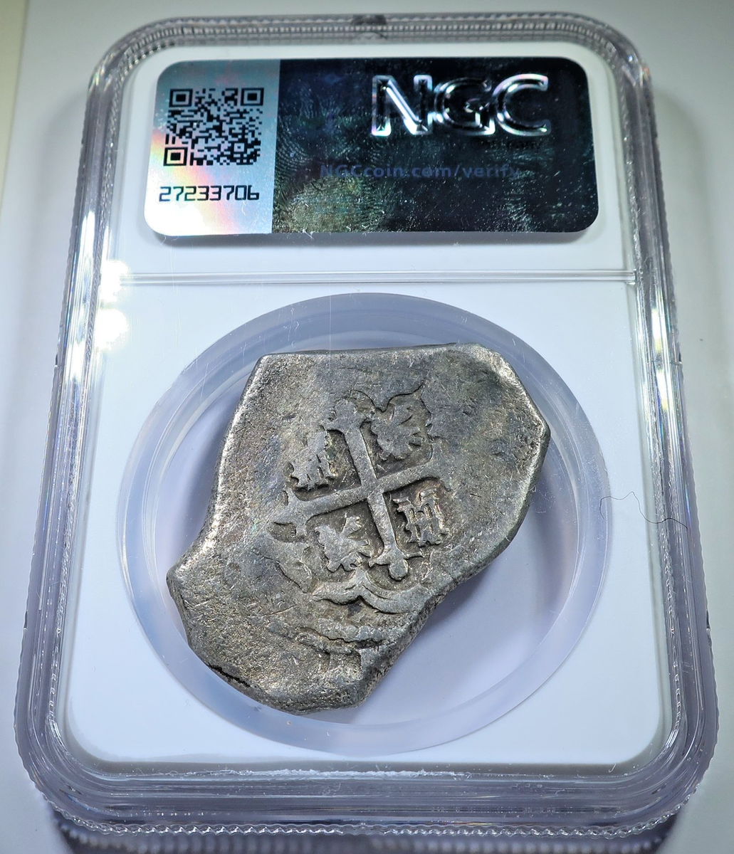 NGC 1732 Vliegenthart Shipwreck Spanish Mexico 8 Reales Dated
