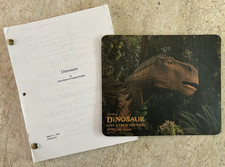 DINOSAUR (2000) Disney Animation Crew CAST &  CREW PREMIERE Mousepad + Script