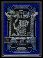 2024 Panini Prizm WWE #113 Santos Escobar Blue Shimmer FOTL Prizms #/11