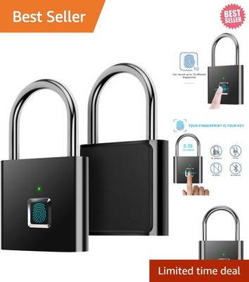 Ultra-Light One-Touch Fingerprint Padlock - USB Rechargeable Security Lock