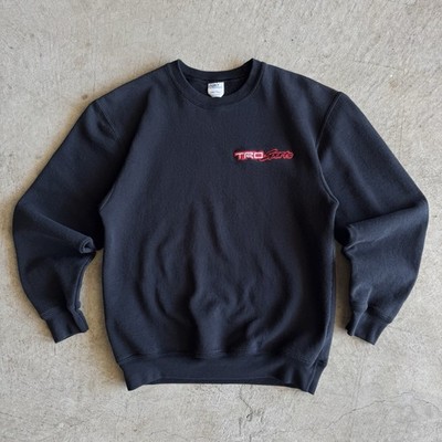Vintage 2000s Toyota TRD Sports Motorsports Black Crewneck Sweater Size Medium