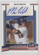 2023 Panini USA Baseball Stars & Stripes Macon Winslow #18U2-MW Auto 03j5