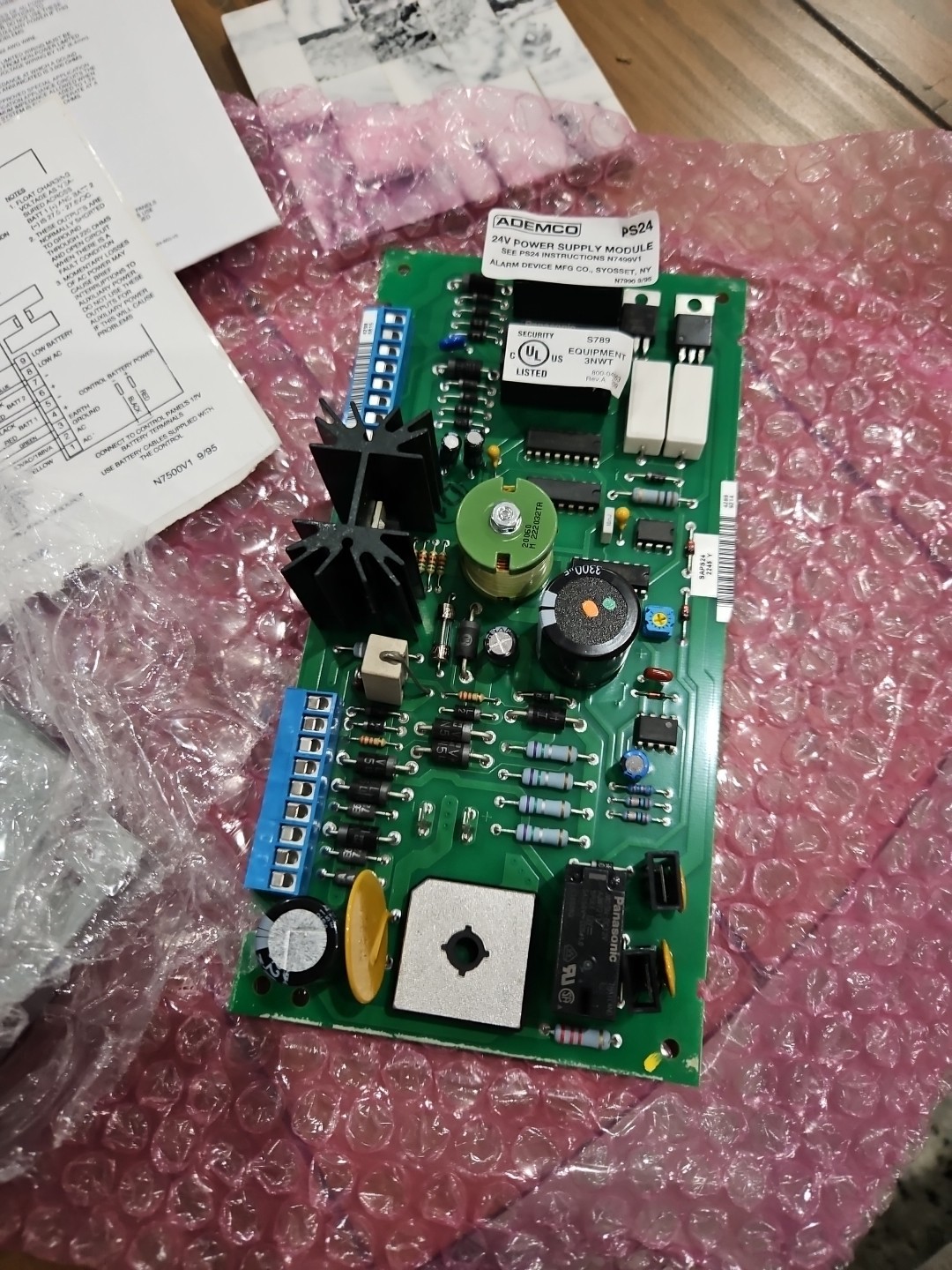 Ademco 24V Power Supply Module PS24 New Open Box