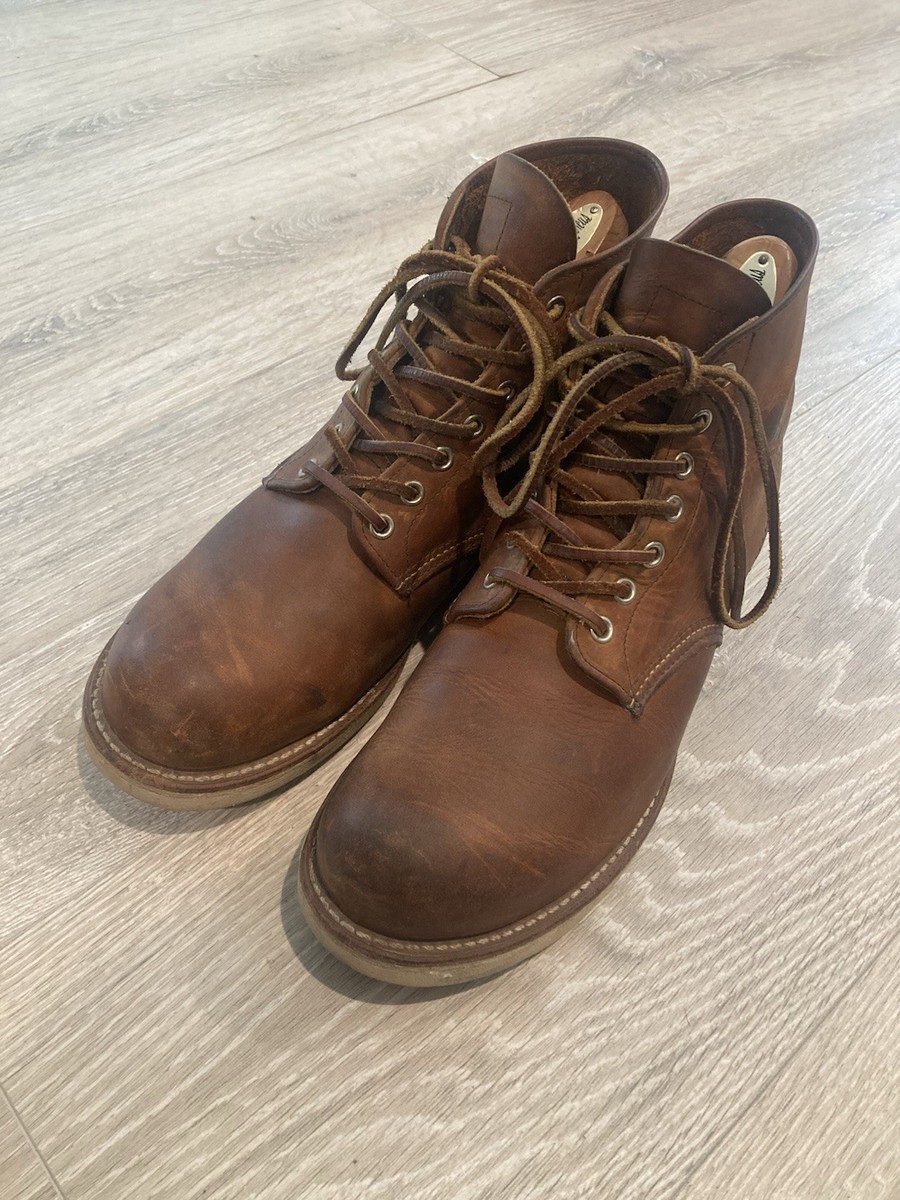 靴 RED WING 9111 9.5 D made in USA Vintage Red Wing 9.5 D Heritage Copper Rough 9111 Discontinued