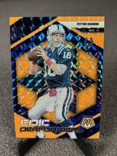 2025 Panini Mosaic #15 Peyton Manning Epic Performers Mosaic Orange Fluorescent