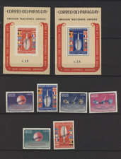 s53932 PARAGUAY MNH** 1964 Europe Fusée 6 V + s/s x 2 Espace Présentation