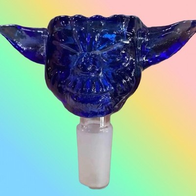 14MM Blue Unique Thick Glass Star Wars Yoda Replacement Hookah Large Bowl