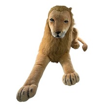 Melissa  Doug GIANT Lion Plush Life Size Stuffed Animal Realistic Big Cat 40"