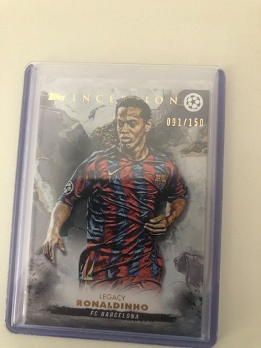 2022-23 Topps Inception Uefa Club Competitions - Legacy Ronaldinho Rainbow /150