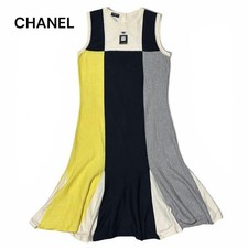 CHANEL Perfume Coco Button Sleeveless Dress Size 38