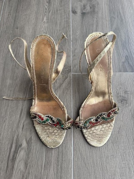 Women Casadei Heels Gold 38